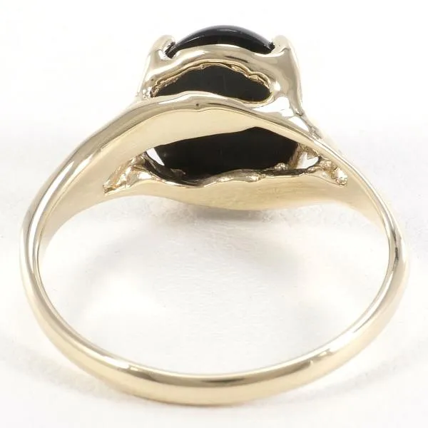 10K Yellow Gold Coral Ring