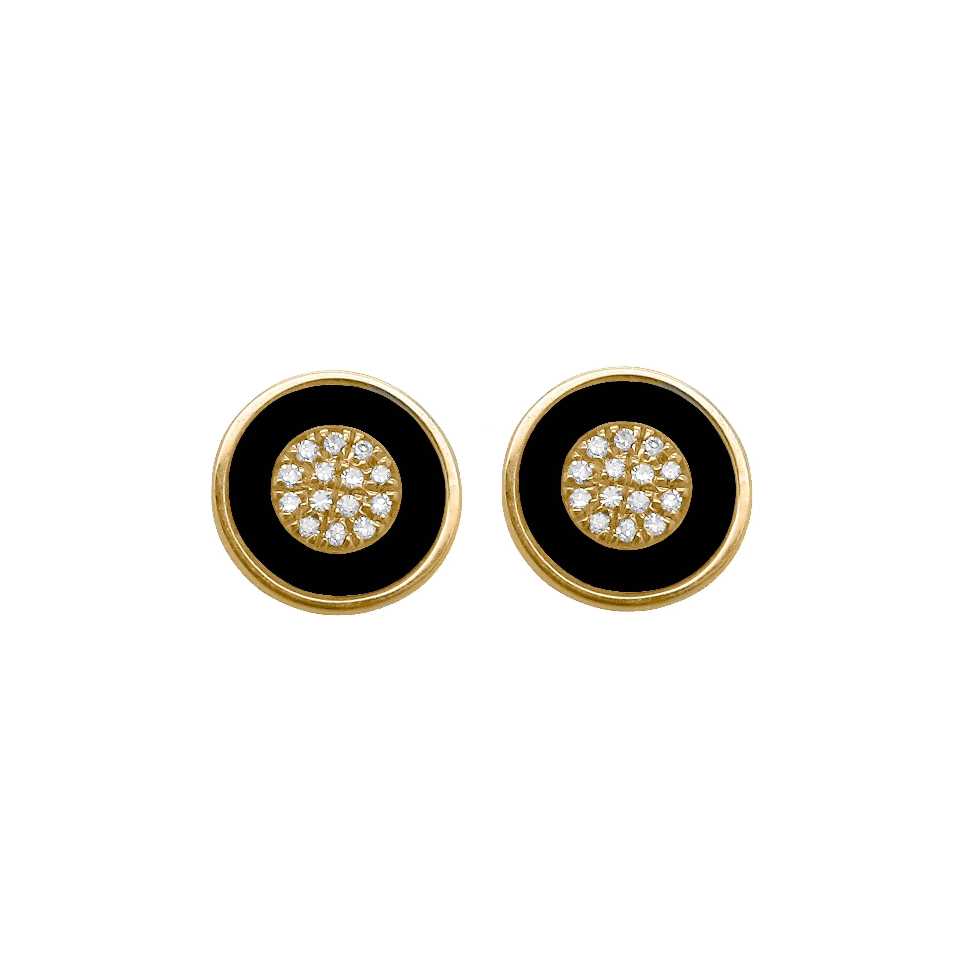 14K GOLD DIAMOND BETHANY STUDS
