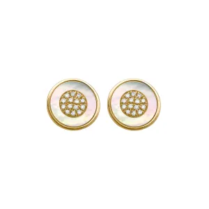14K GOLD DIAMOND BETHANY STUDS