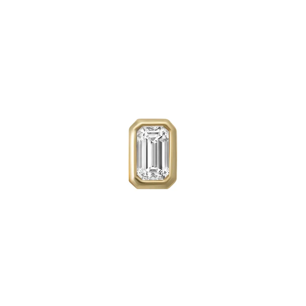 14k Skinny Fancy Emerald (yellow)
