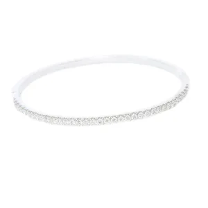 1.95ct 18k White Gold Diamond Bangle