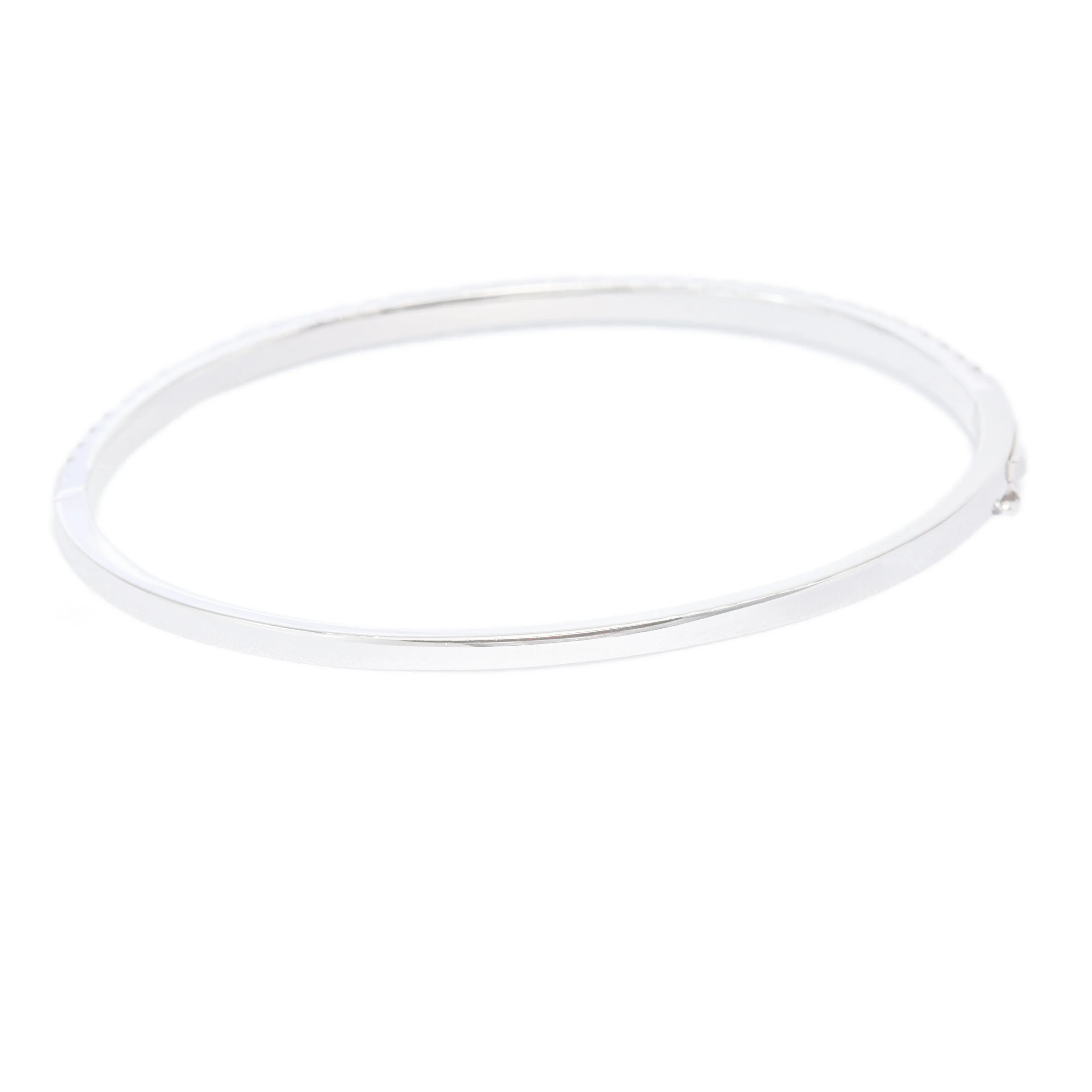 1.95ct 18k White Gold Diamond Bangle
