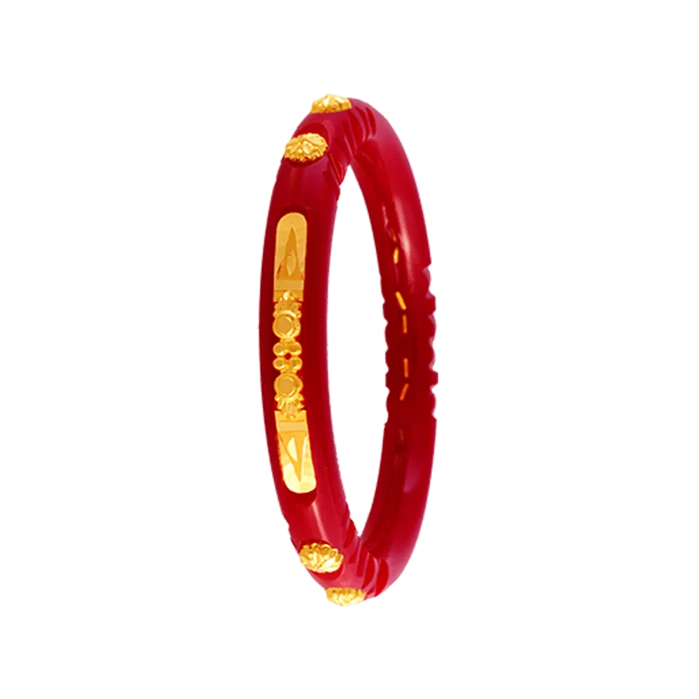 22KT Yellow Gold Pola Bangle For Women