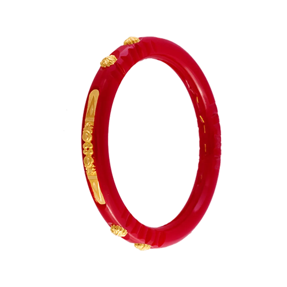22KT Yellow Gold Pola Bangle For Women