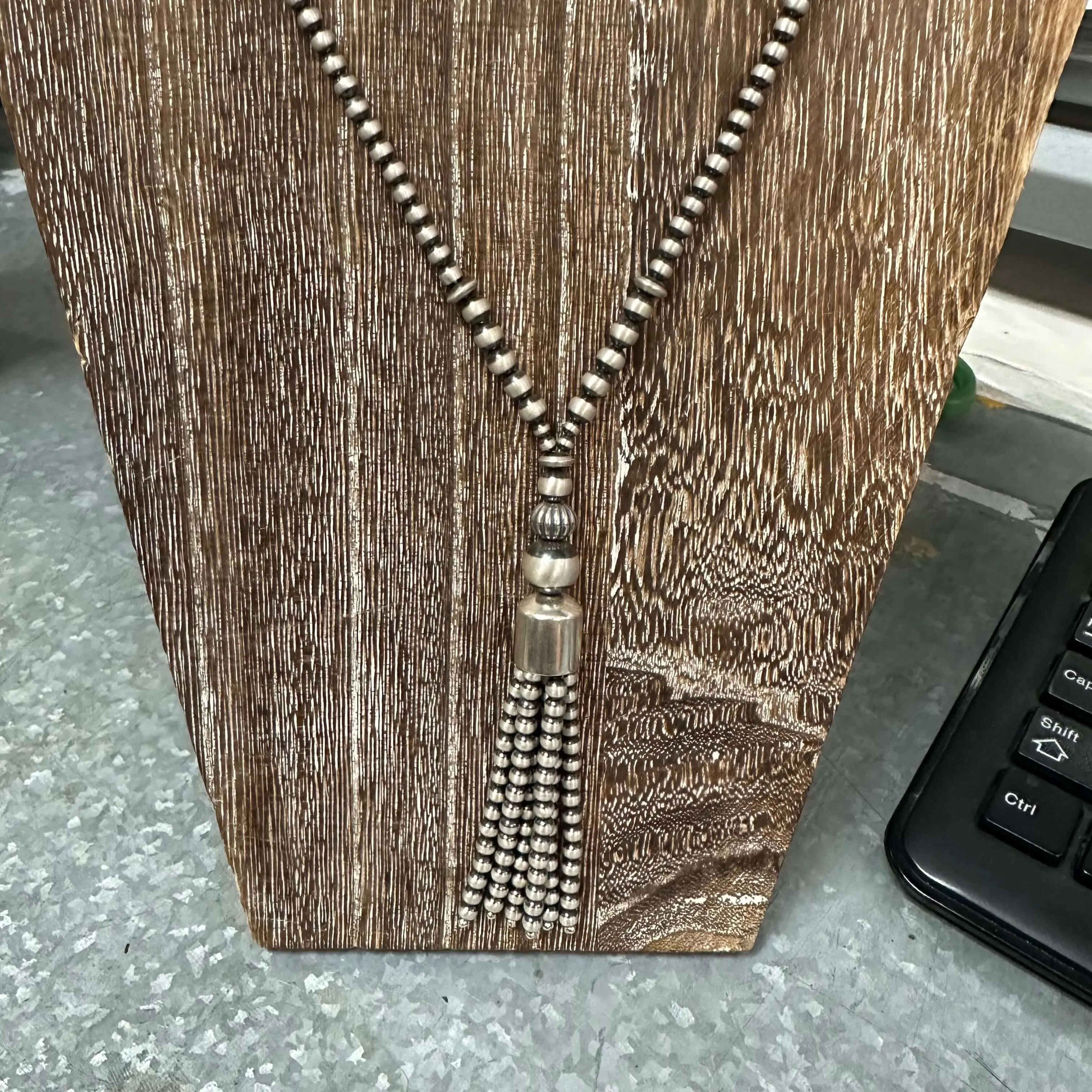 24 inch 3,4,5 Navajo Pearl Tassel Genuine Necklace
