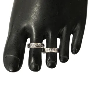 925 Sterling Silver Oxidized Toe-rings - Design #08