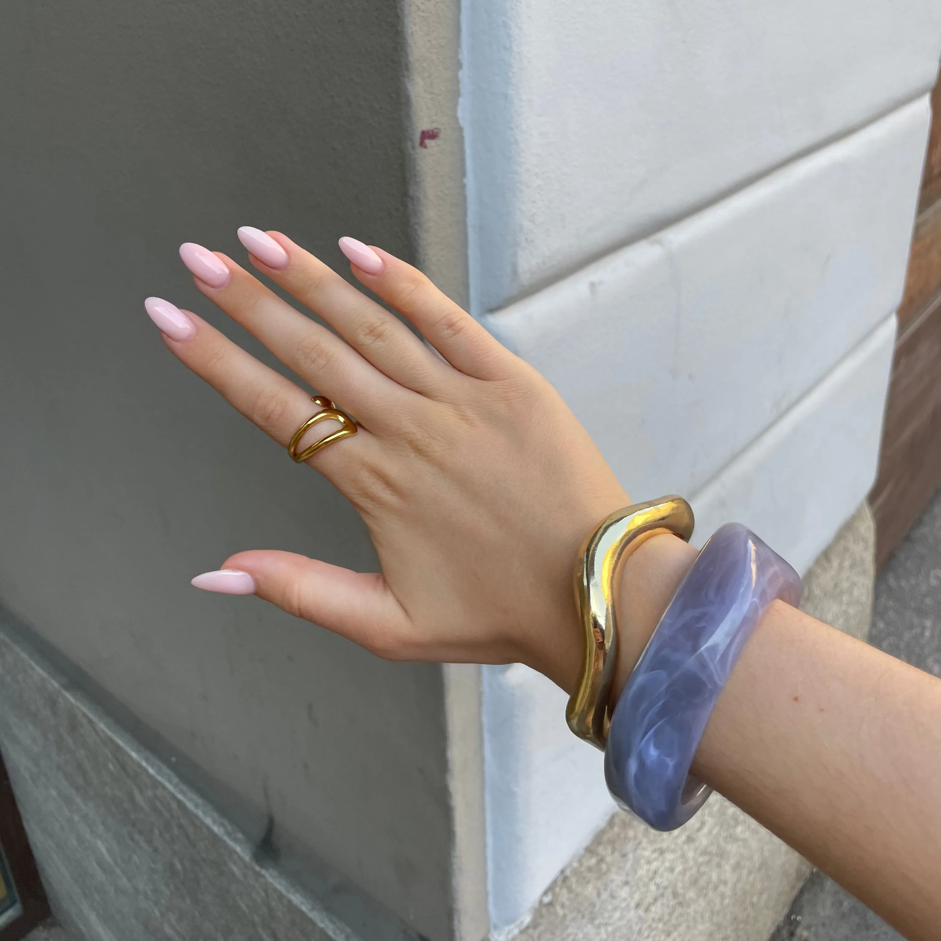 ACRYLIC BANGLE - GRIGIO