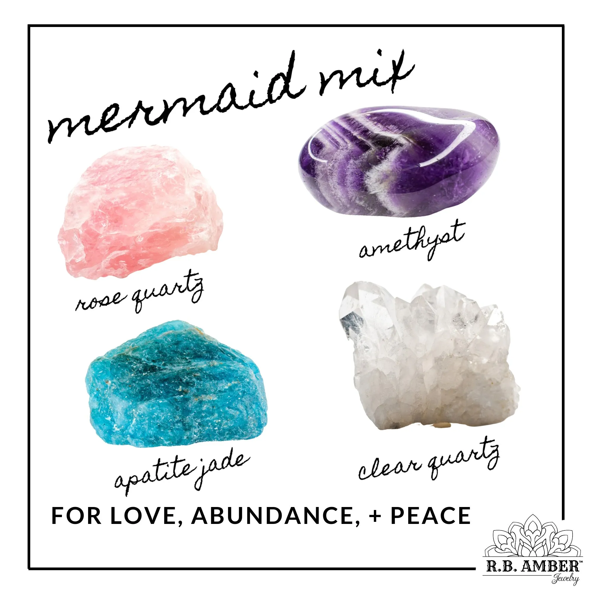 Adults | Mermaid Mix   Cognac Amber Bracelet