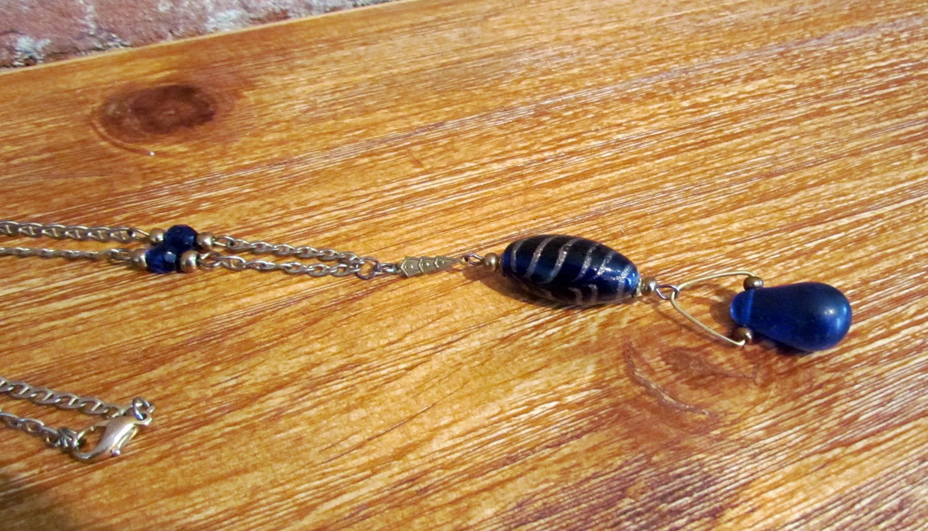 African Wedding Bead Pendant Necklace Handmade OOAK