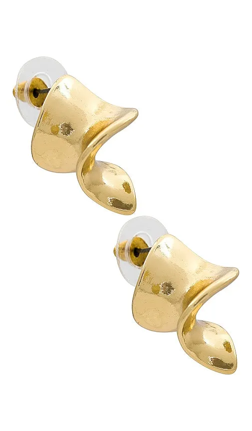 Amber Sceats x REVOLVE Ana Mini Hoops in Metallic Gold