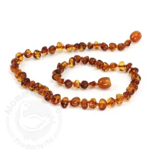 Amber Teething Baroque Cognac Baby Necklace