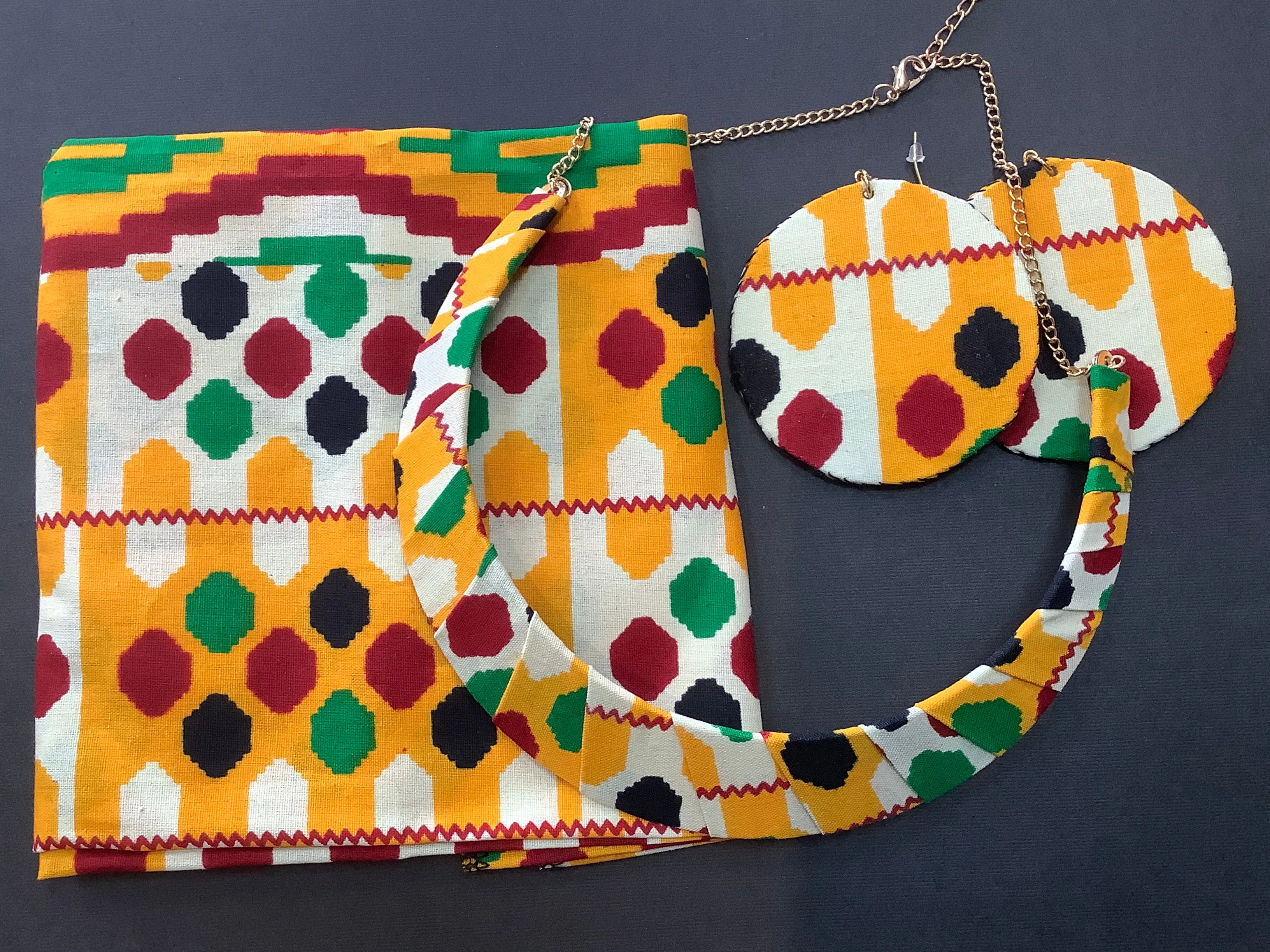 Anaisarts Headwrap, earrings and choker sets