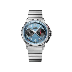 Angelus Chronodate Titanium Storm Blue Watch