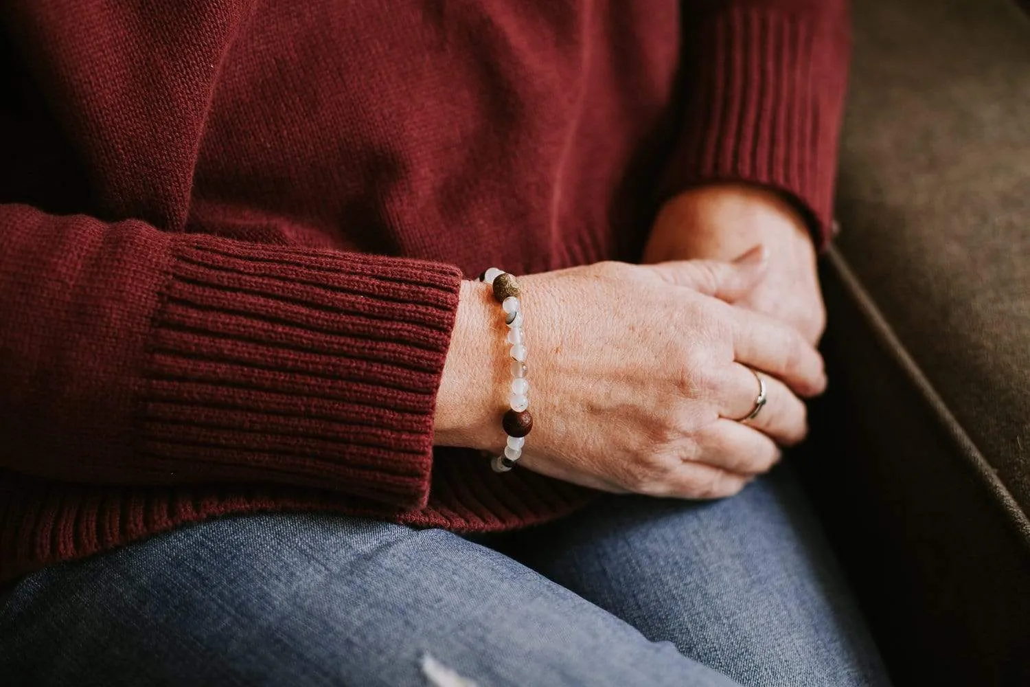 Antique Bodhi & Mastodon Artifact Bracelet