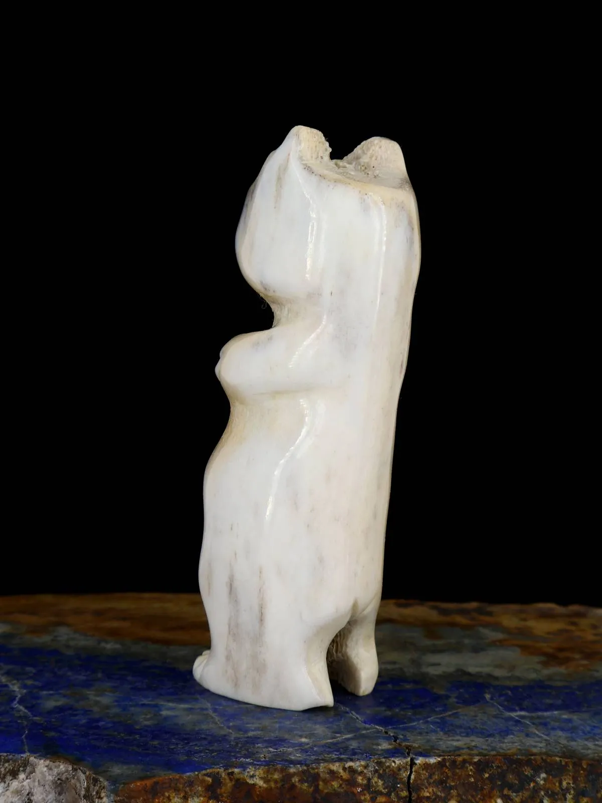 Antler Bear Zuni Fetish Carving