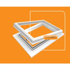 Atmosvent 24mm Aluminium Powder Coated with Brass Opener 600mm x 600mm 