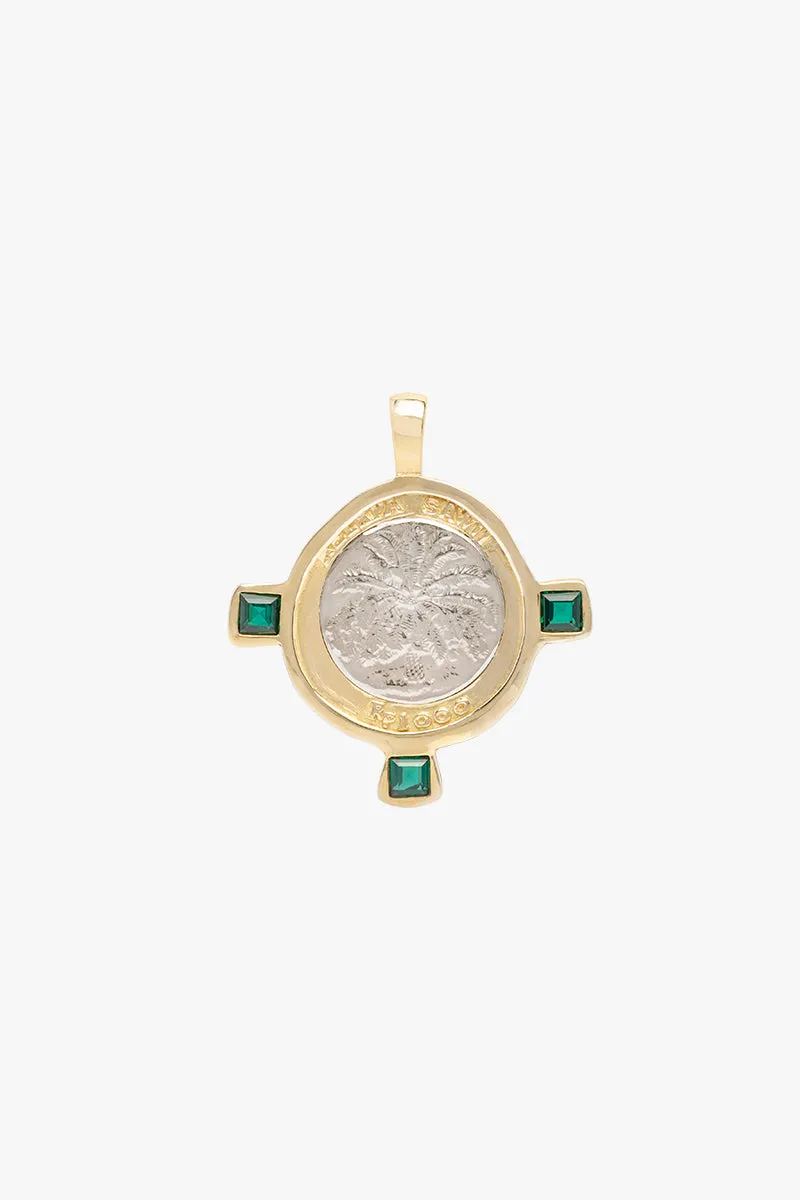 Bali coin necklace gold plated