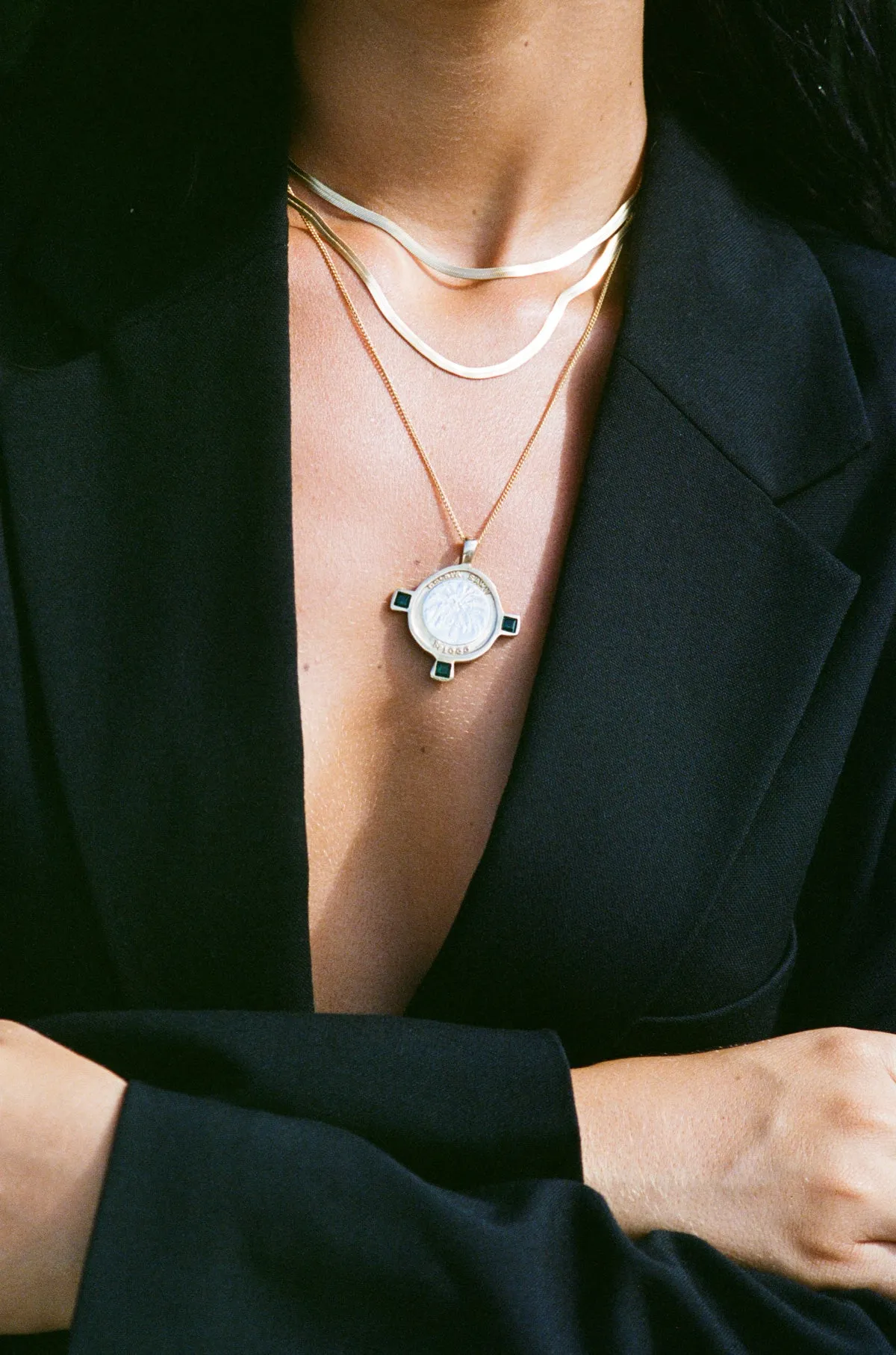 Bali coin necklace gold plated