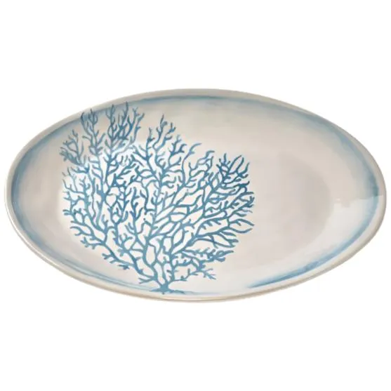 Beach House Blue Coral Platter