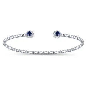 Beaded Design Gemstone Bangle