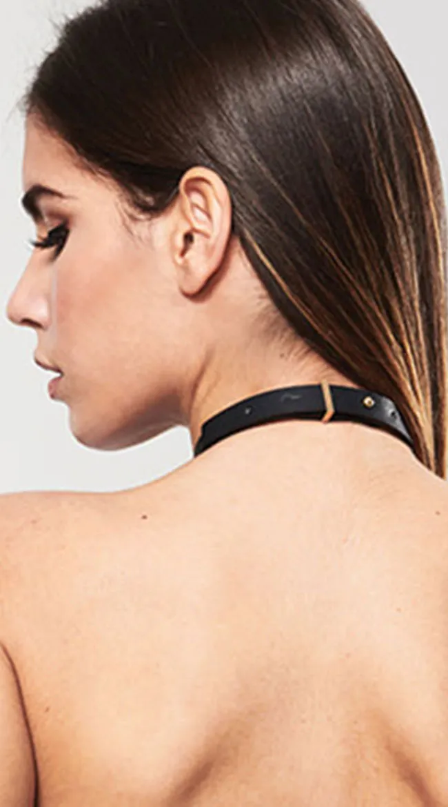 Bijoux Black Ring Choker