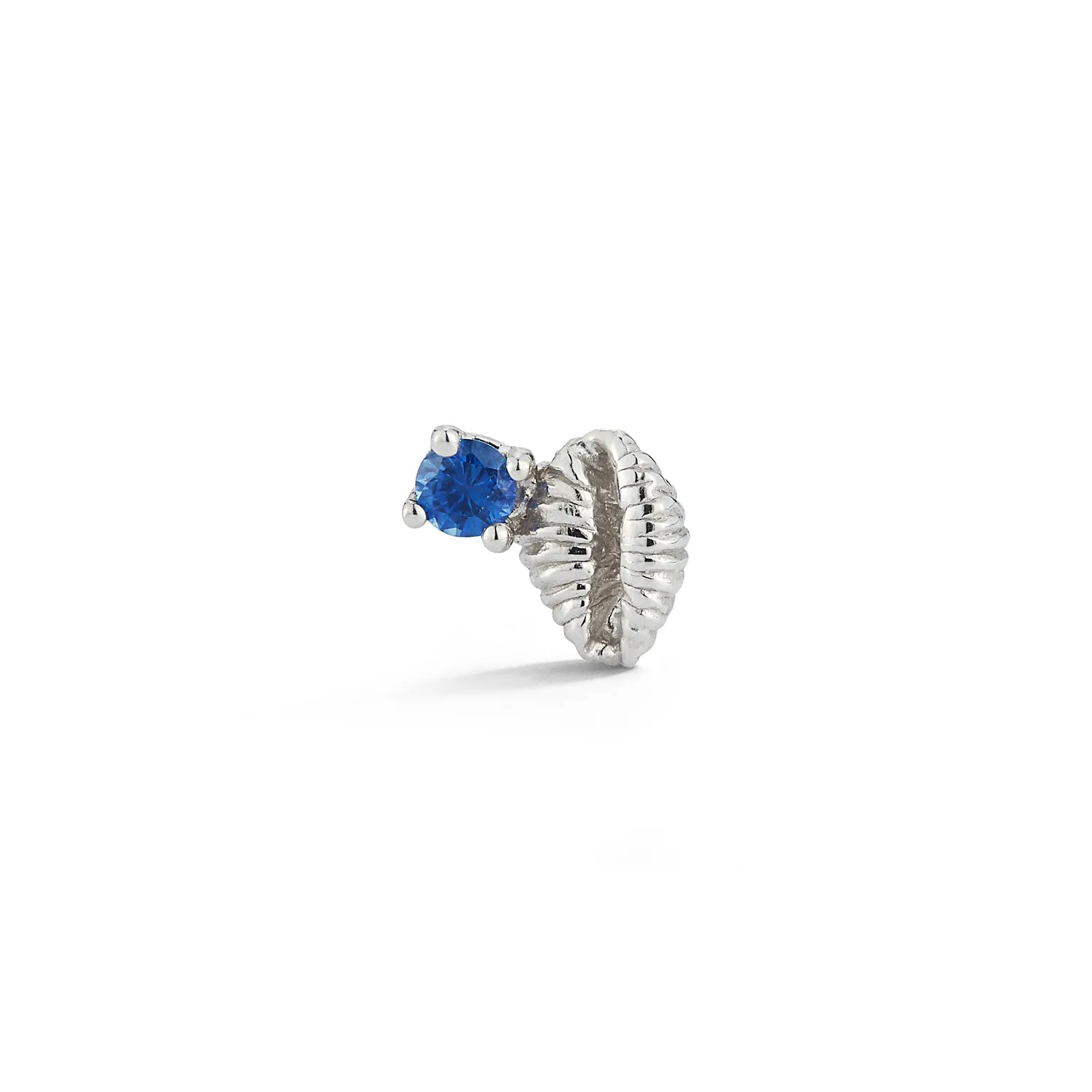 Bitsy Bean Stud with Sapphire - Open
