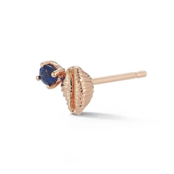 Bitsy Bean Stud with Sapphire - Open