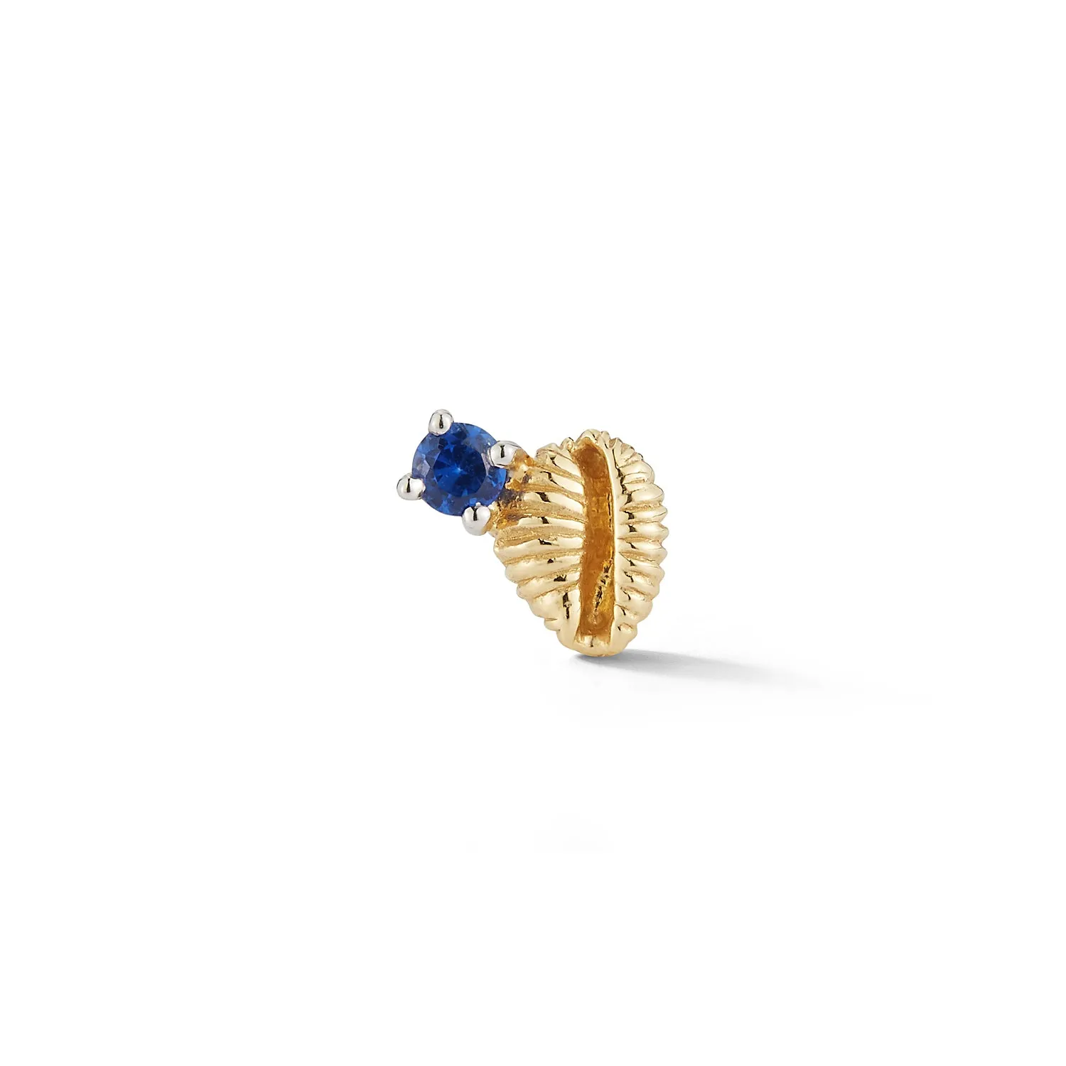 Bitsy Bean Stud with Sapphire - Open
