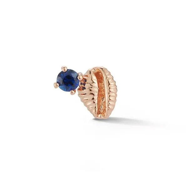 Bitsy Bean Stud with Sapphire - Open