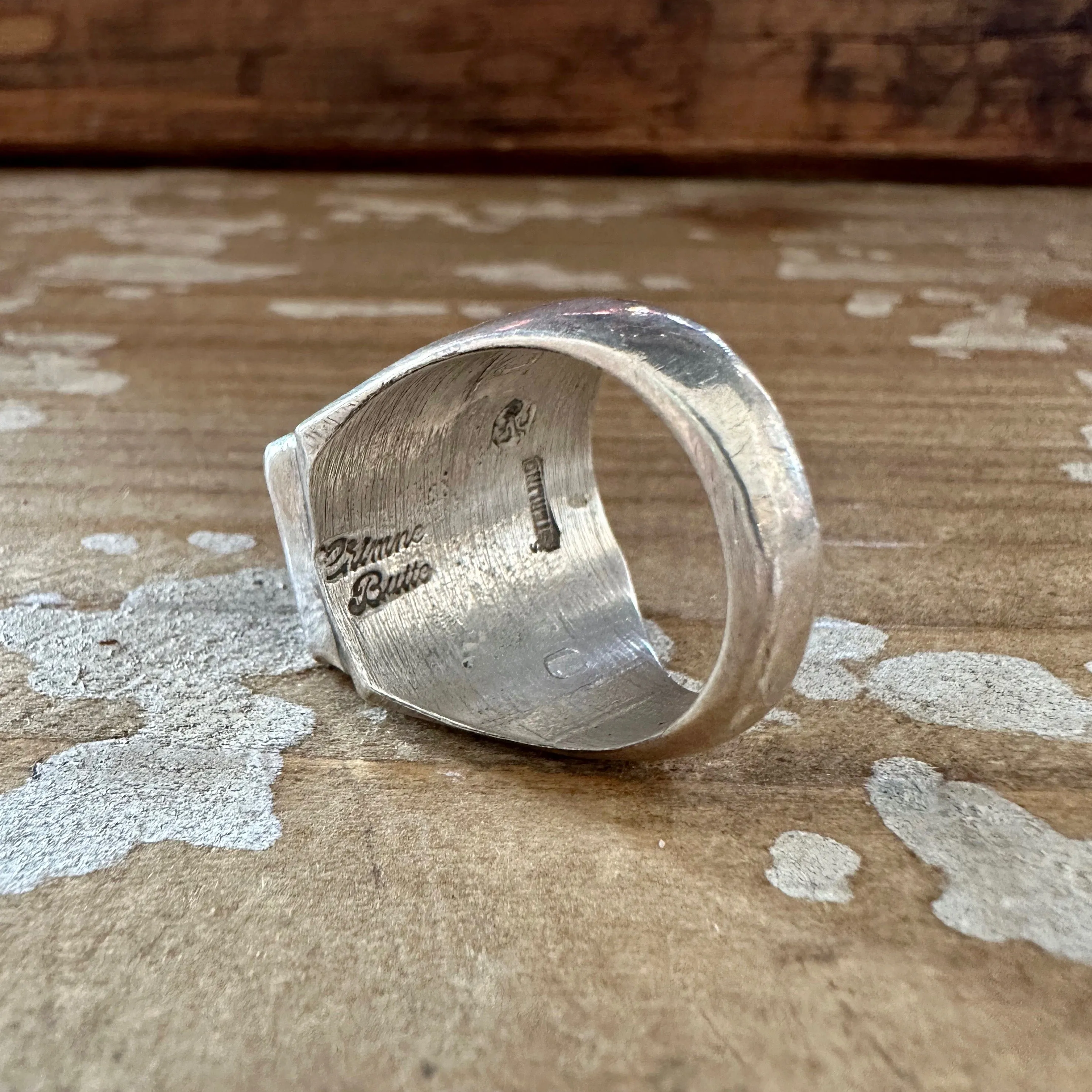 BLACK ARROW Chimney Butte Handmade Men's Ring Sterling Silver & Onyx Ring • Size 10 1/4
