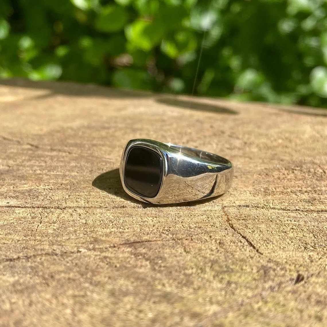 Black Onyx Ring for Men