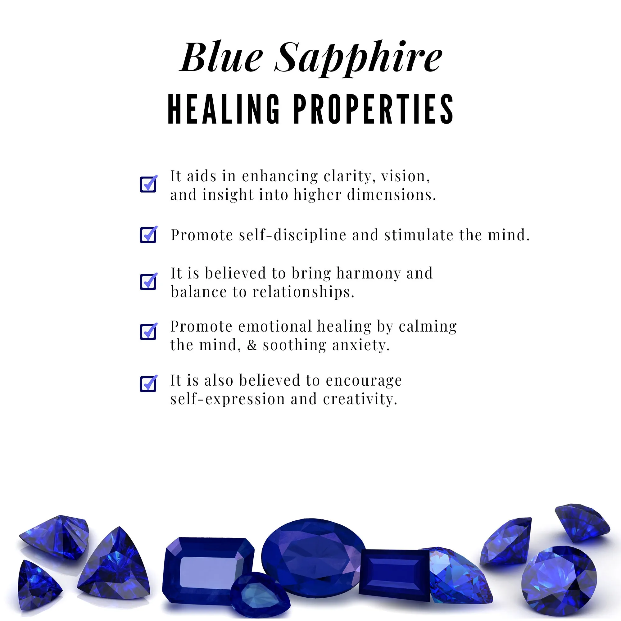 Blue Sapphire Eternity Ring with Milgrain Detailing