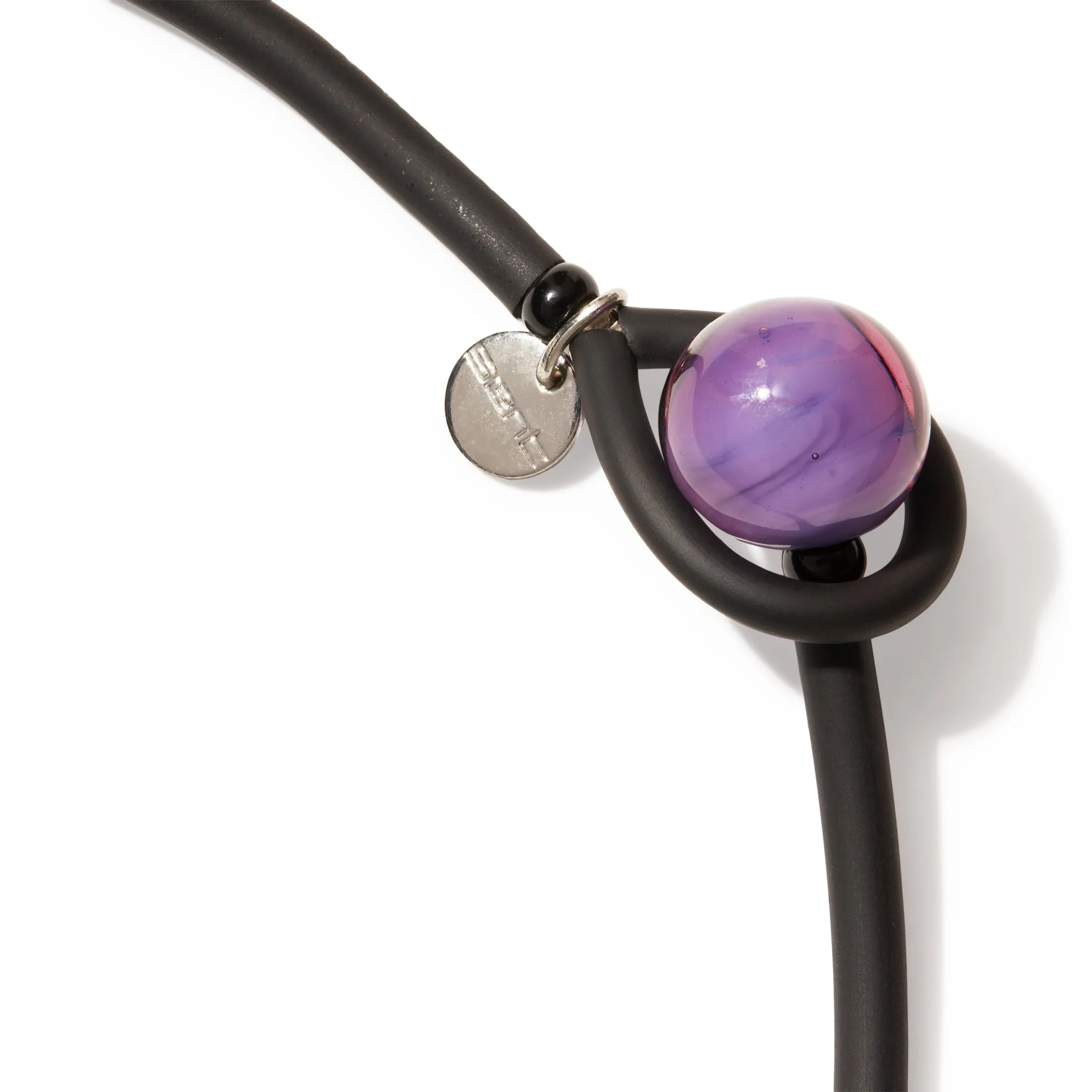 Bonbon Glass Necklace - Purple/ Turquoise