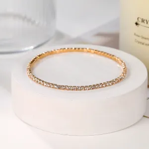 Bracelets Strass Or et blanc