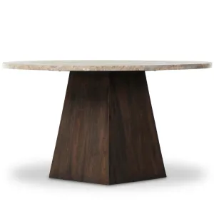 Brisa Round Dining Table, Dune Onyx