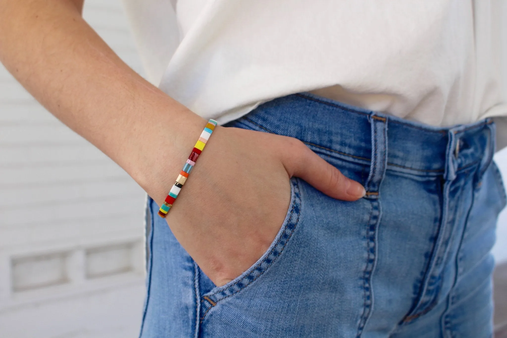Caryn Lawn Supernova Multi Bead Bracelet