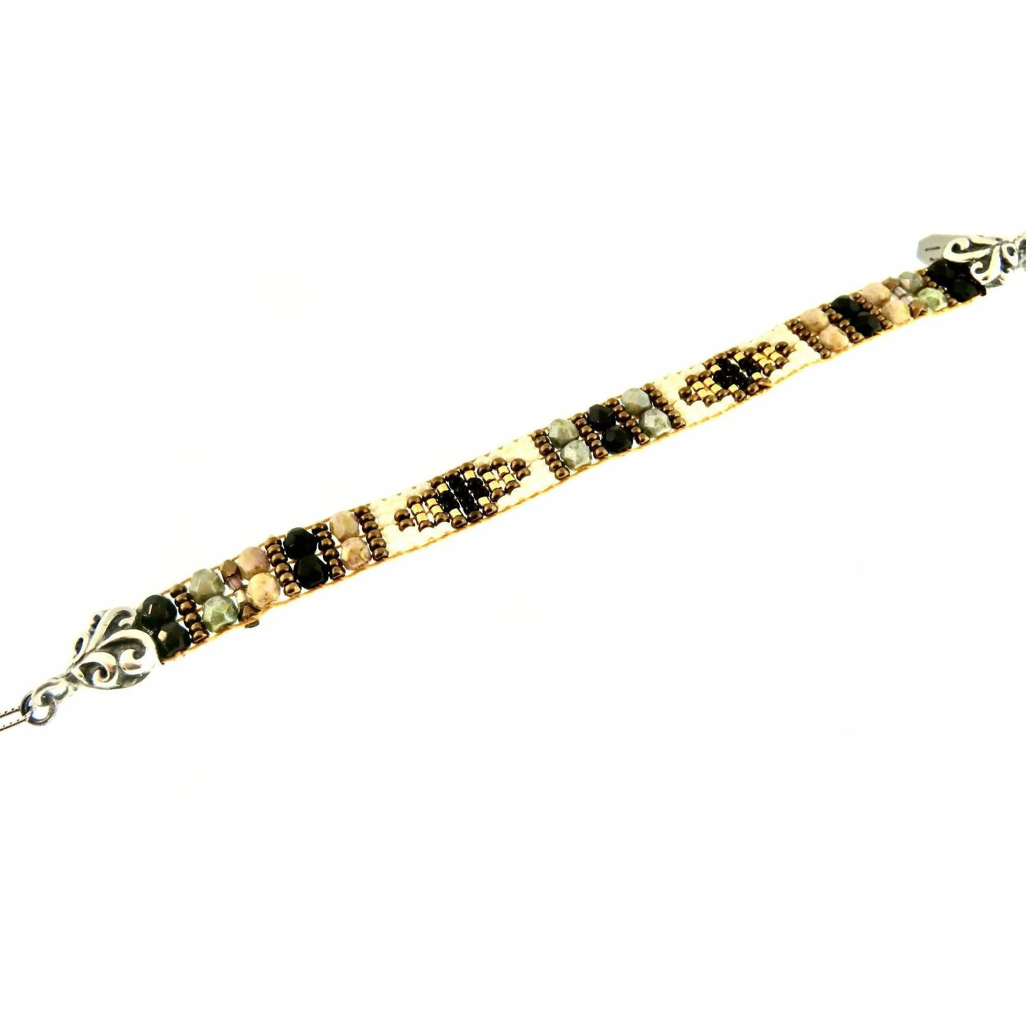 Chili Rose  "Tiny Grey Eagles"  Bracelet by Adonnah Langer