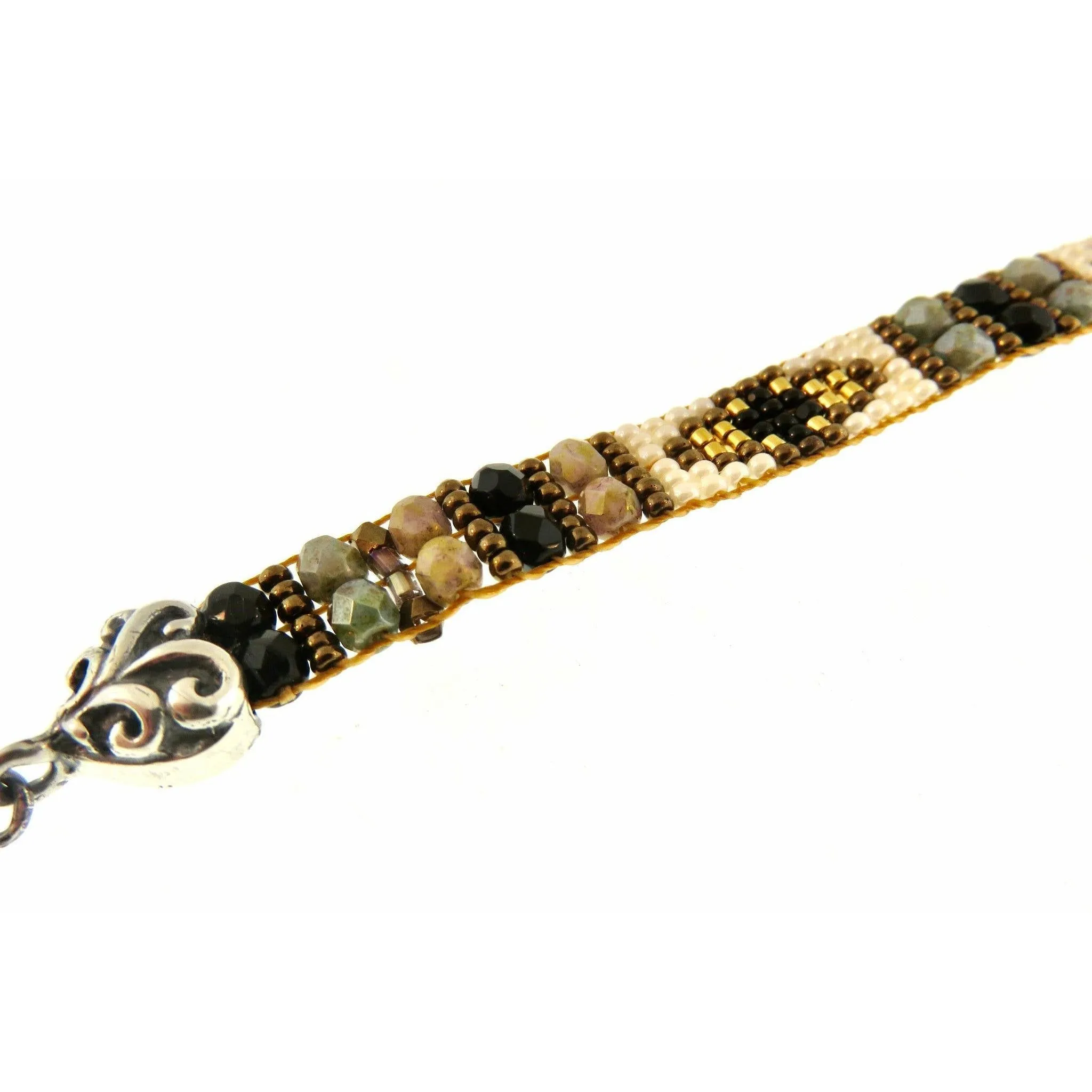 Chili Rose  "Tiny Grey Eagles"  Bracelet by Adonnah Langer