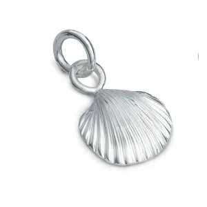 Clam Shell & Crab Silver Charm