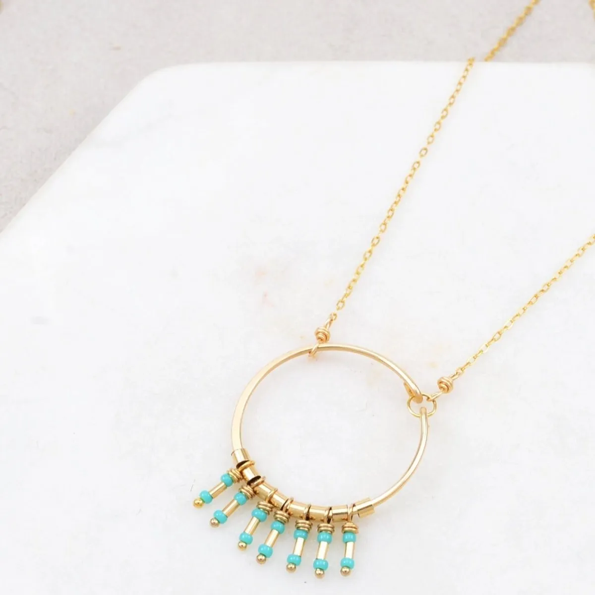 Clarice Necklace in Turquoise