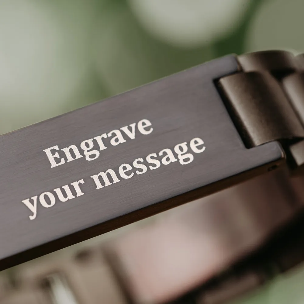 Classic Ebony Engravable Bracelet