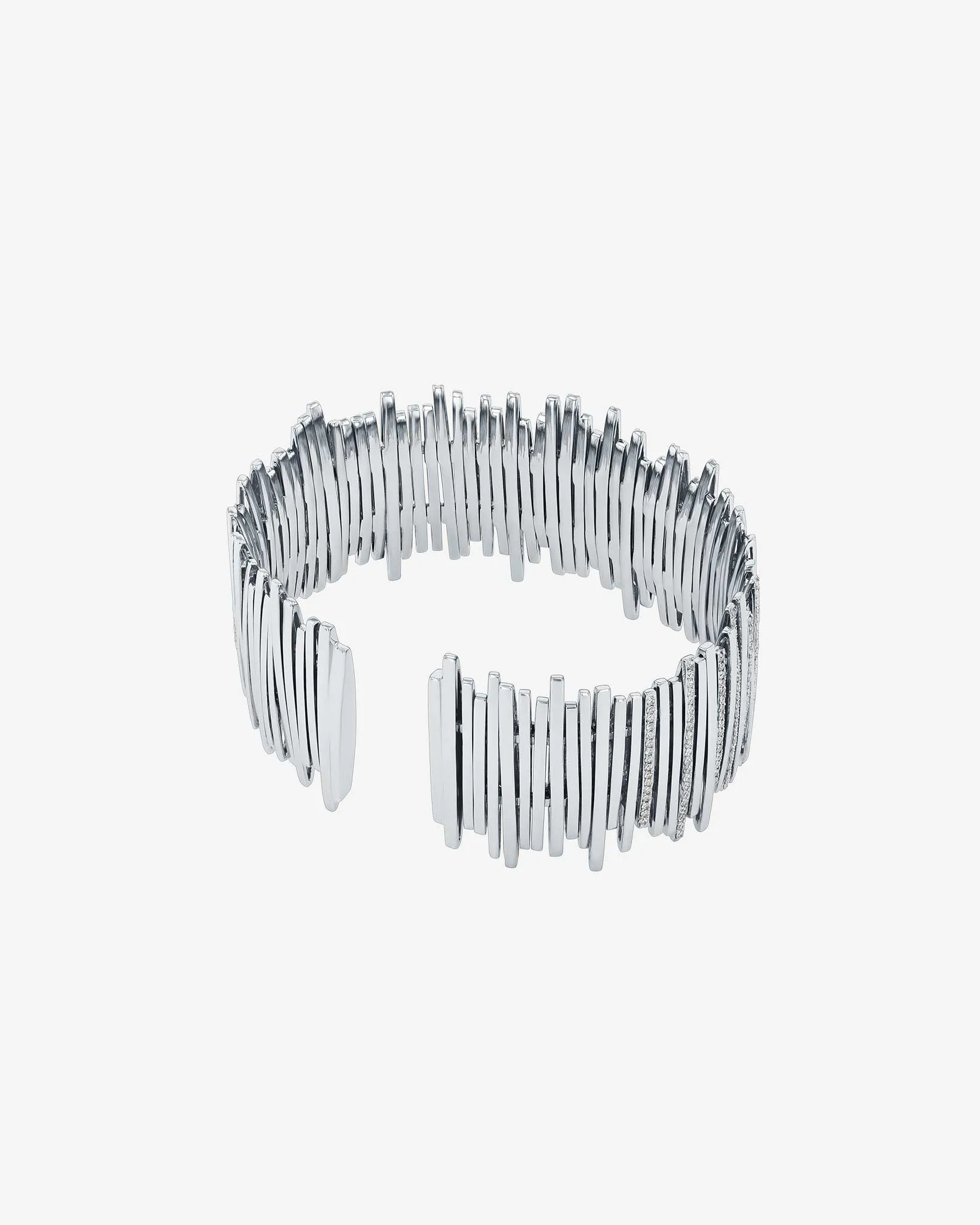 Classic Gold Half Pave Cuff