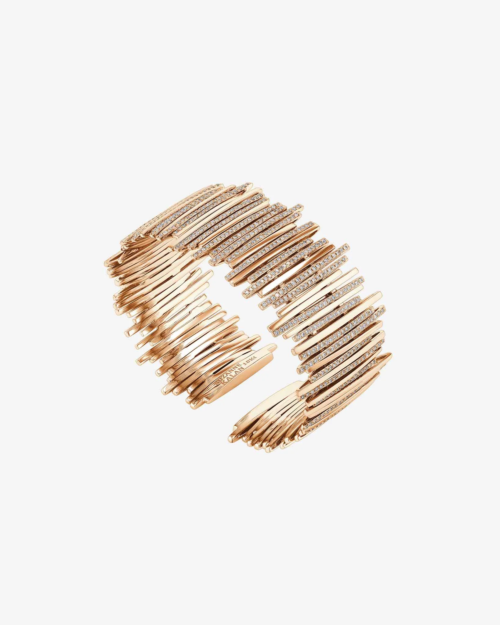Classic Gold Half Pave Cuff