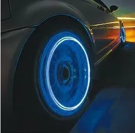 Color: Green - Automobile Tire Lights Valve Valve Lights Wheel