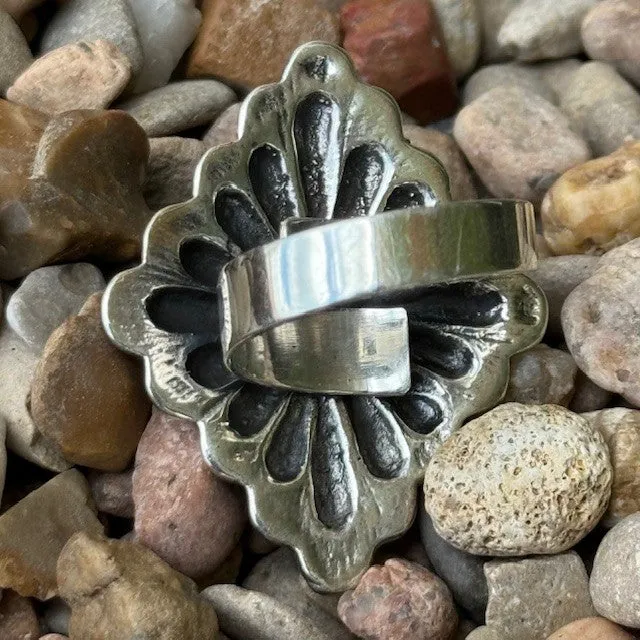 Concho & Turquoise Ring - T5176