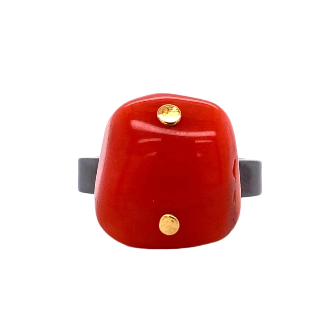 Coral Nugget Ring
