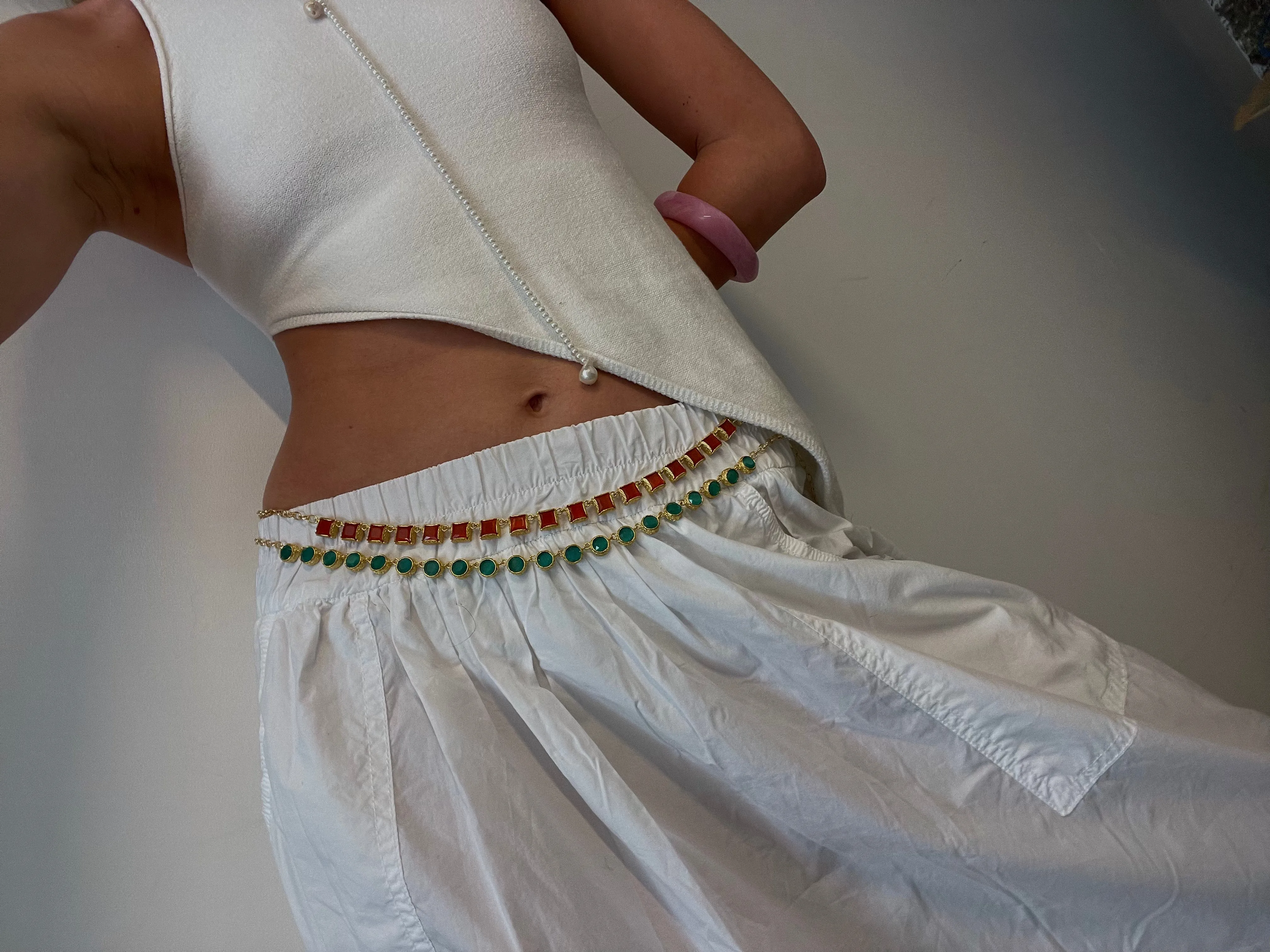 Corazón Roto Necklace/Belt Turquoise