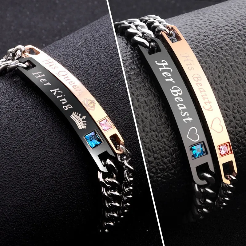 Crystal Couple Bracelet