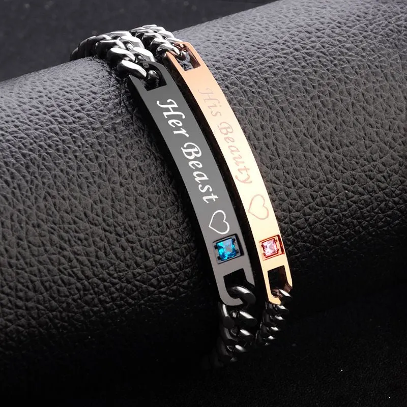Crystal Couple Bracelet