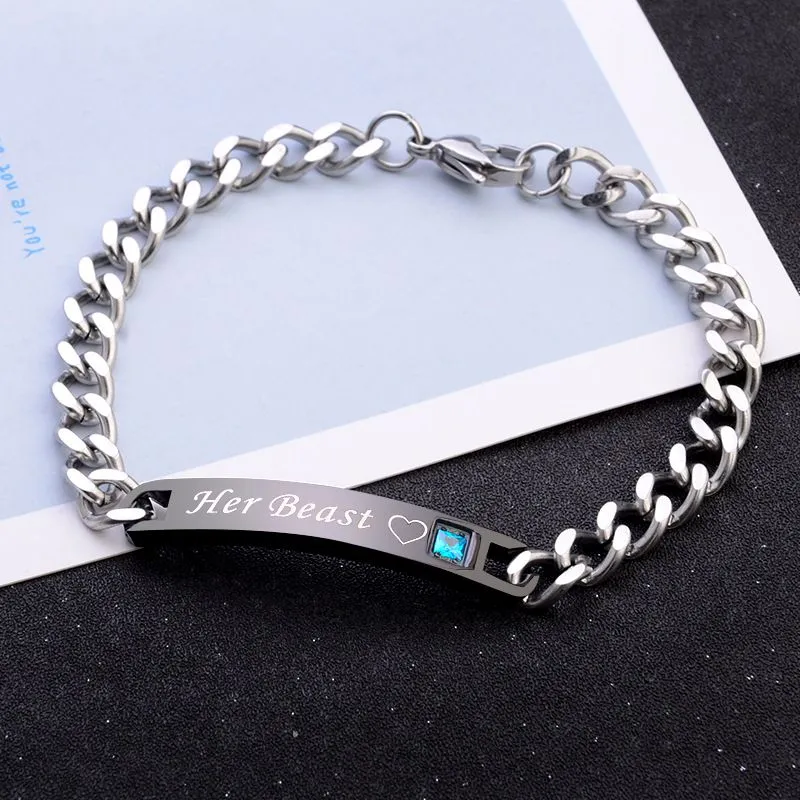 Crystal Couple Bracelet